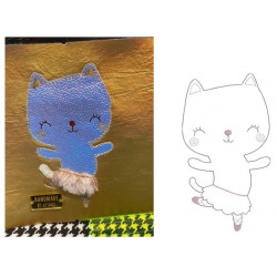 Stickdatei - Ballerina Katze